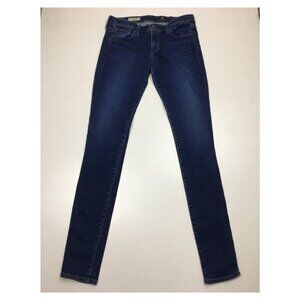 AG ADRIANO GOLDSCHMIED 5 Pocket Med/Dark Wash The Olivia Skinny Boot Cut Jeans